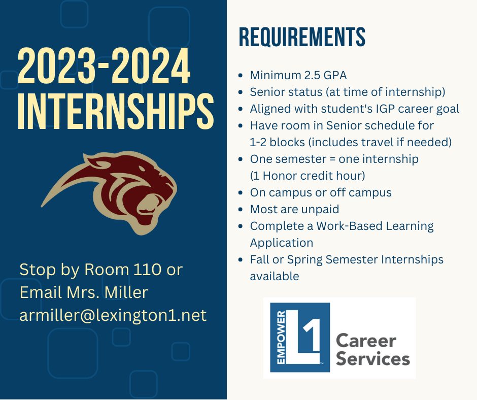  Internship information with a panther